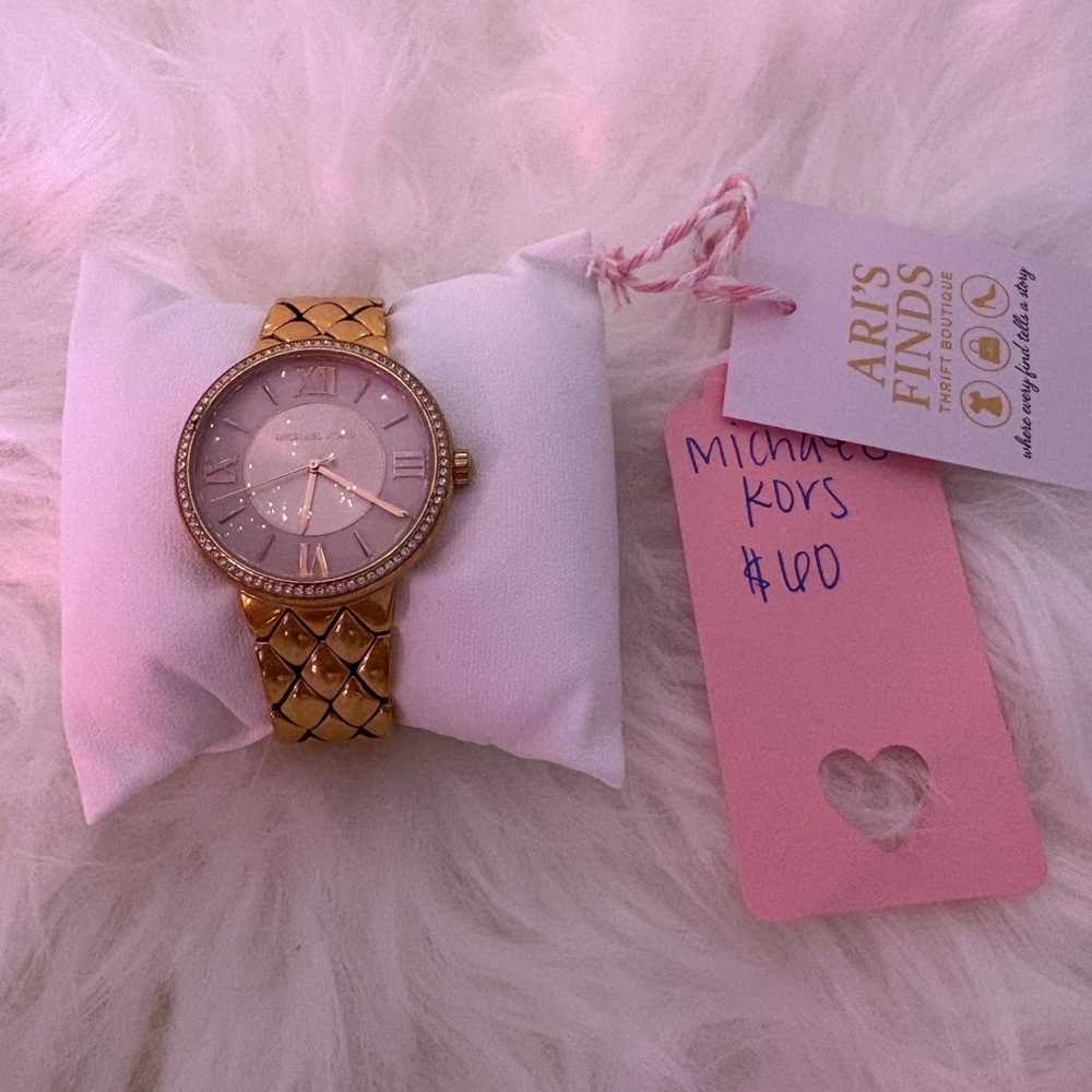 Michael Kors Gold Quilted Women's Watch